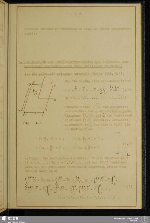 4. Die Lösungen der Parallelogrammplatten mit beliebigen symmetrischen Randbedingungen unter beliebiger Belastung