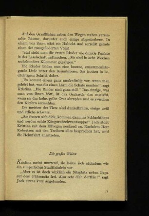 Die großen Weiten