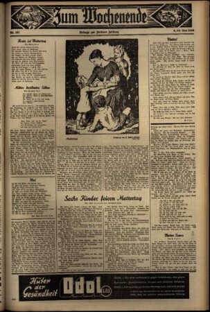 Zweite Ausgabe vom Sonntag, den 10. Mai 1936.