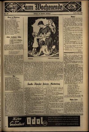 Zweite Ausgabe vom Sonntag, den 10. Mai 1936.