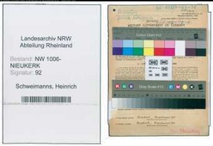 Entnazifizierung Heinrich Schweimanns , geb. 24.07.1903 (Baupruefer)