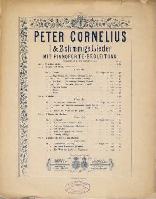 Trauer und Trost : ein Liedercyclus ; op. 3, 2. Angedenken