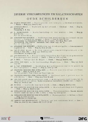 Diverse verzamelingen en nalatenschappen oude schilderijen (Nr. 369-433)