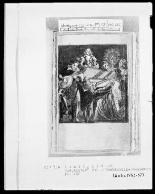 Stammbuch des Johannes Michael Weckherlin — Hausmusikabend, Folio 262recto