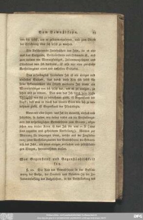 Was Gegenstand und Gegenständlichkeit sey.