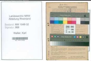 Entnazifizierung Karl Walter , geb. 13.01.1910 (Stadtbeamter)