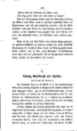 Ludwig Giesebrecht als Lyriker