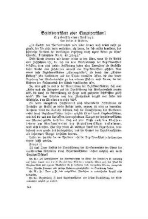 Bezirkswerkstatt oder Einzelwerkstatt? : Ergebnisse einer Umfrage