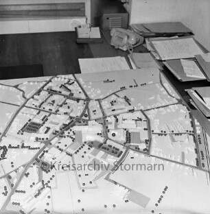 Stadtmitte: Umgestaltung: erster Entwurf: Bebauungsmodell