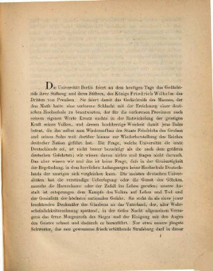 Rede zur Gedächtniss-Feier der Friedrich-Wilhelms-Universität zu Berlin gehalten am 3. August 1875