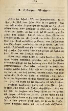 3. Erlangen. Abenteuer