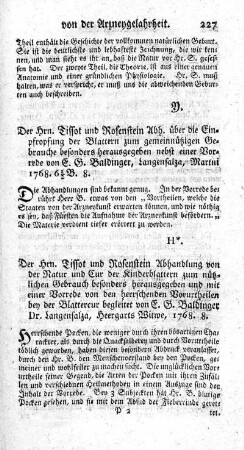 Abh. über die Einpfropfung der Blattern zum gemeinnützigen Gebrauche.