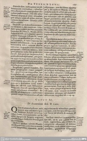 CAPUT XI. De Eccentricitate Solis & Lunae.
