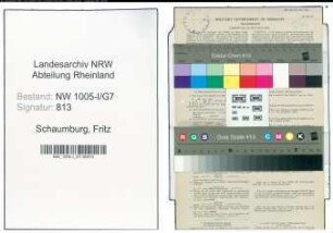 Entnazifizierung Fritz Schaumburg , geb. 13.03.1902 (Postschaffner)