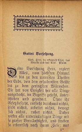 Andachtsübungen zur Verehrung der göttlichen Vorsehung