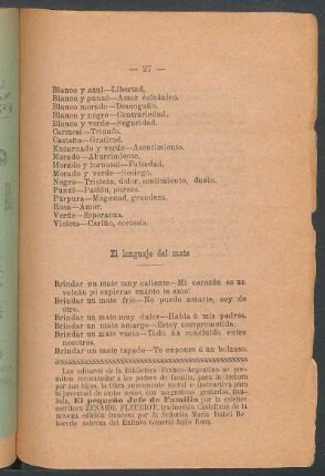El lenguaje del mate