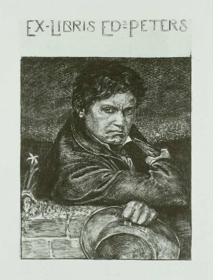 Exlibris E. Peters (Ludwig van Beethoven)