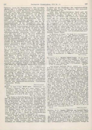 248-249 [Rezension] Kohler, K., Studies, Addresses and Personal Papers