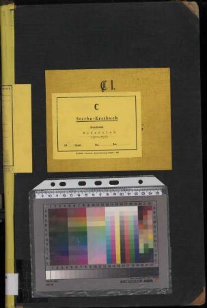 Sterberegister des Standesamtes Wadersloh von 1911 (Urkunden-Nr. 1-104) und von 1912 (Urkunden-Nr. 1-93)