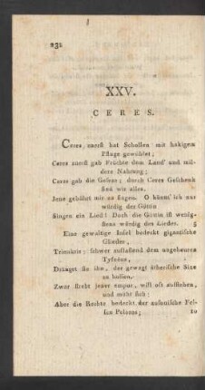 XXV. Ceres