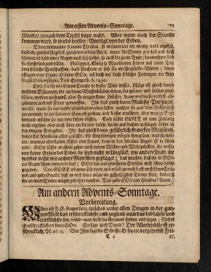 19-24, Vorbereitung, Evangelium, Eingang