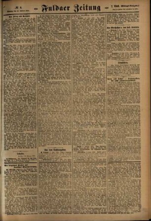 Dritte Ausgabe vom Dienstag, den 12. Januar 1915.