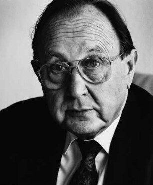 Hans-Dietrich Genscher (geb. 1927; deutscher Politiker, Bundesminister). Bonn, 1992 : Porträt Hans-Dietrich Genscher