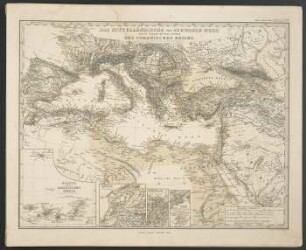 Das Mittelländische und Schwarze Meer Nebst Übersicht Der Länder Des Osmanischen Reichs [Hand-Atlas über alle Theile der Erde nach dem neuesten Zustande und über das Weltgebäude]