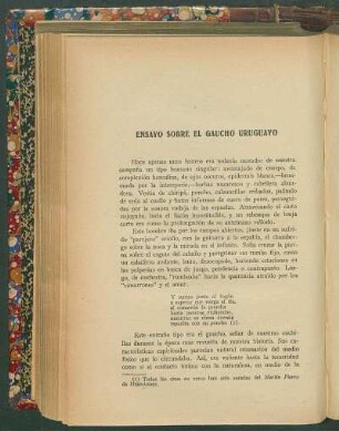 Ensayo sobre el gaucho uruguayo