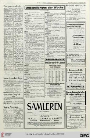 Nr. 50 (13. Dez. 1931), S. 4: Preisberichte