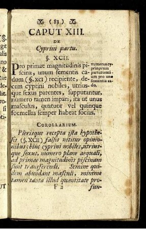 Caput XIII. De Cyprini partu.