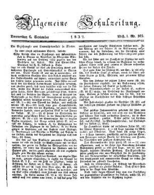 Die Erziehungs- und Unterrichtsanstalt in Stetten : (Beschluß folgt.)