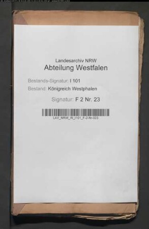 Einzahlung des königlichen Zehntels für Präbendalrevenuen; Ablieferung vakanter Präbendeneinkünfte des Domkapitels Paderborn zur Staatskasse