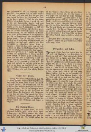 Der Generalissimus.