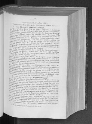 Sitzung am 25. Oktober 1910.