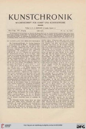 Die Ausstellung der Berliner Secession