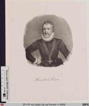 Bildnis Heinrich (Henri) IV., König von Frankreich und Navarra (reg. 1589-1610)