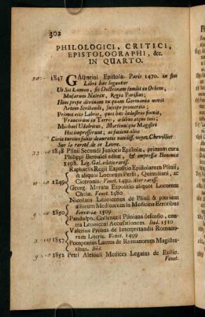 Philologici, Critici, Epistolographi, &c. In Quarto.