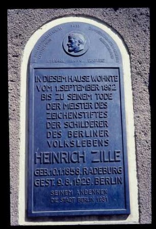Zille-Gedenktafel 30.4.66.