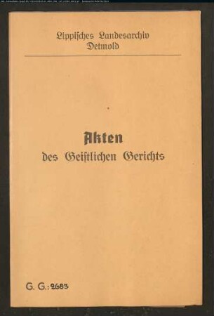 Witwe Einliegerin Bohlke in Elbrinxen gegen den Schullehrer Schnüll zu Kalldorf, wegen einer Geldangelegenheit