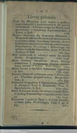 Livres polonois