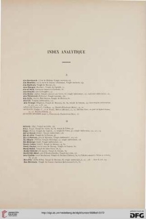 Index analytique