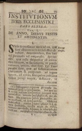 Institutionum Iuris Ecclesiastici Pars Altera.