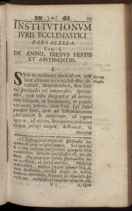 Institutionum Iuris Ecclesiastici Pars Altera.