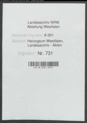 Kf. Ferdinand von Köln ordnet die Kenntnisnahme und Beachtung der Polizeiordnung im Herzogtum Westfalen an.