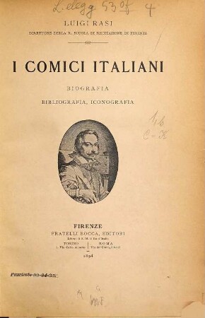 I Comici Italiani : Biografia, Bibliografia, Iconografia, 1b