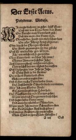 Der Erste Actus.