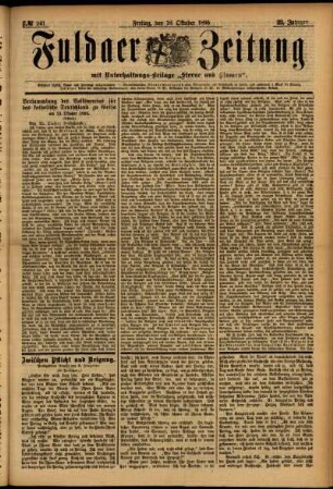 Ausgabe vom Freitag, den 18. Oktober 1895.