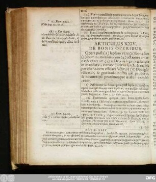 Articulus XXIV. De Bonis Operibus.