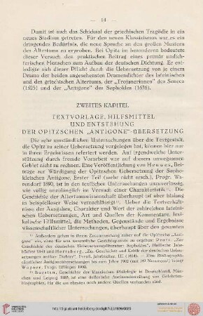Zweites Kapitel: Textvorlage, Hilfsmittel und Entstehung [...]